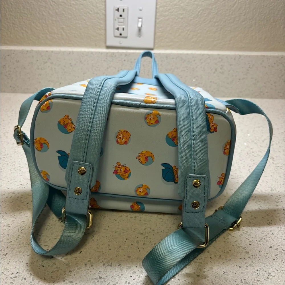 Loungefly Light Blue Oliver & Company Pattern Mini Backpack - Picture 6 of 6